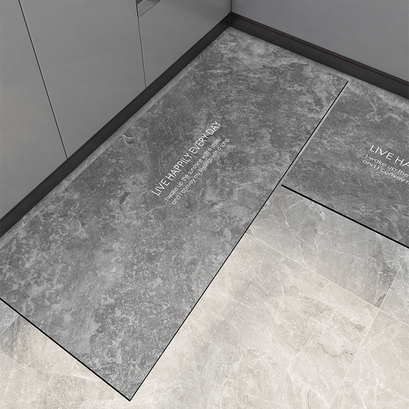 厨房地垫专用防滑可擦免洗耐脏北欧风大理石纹脚垫子地毯吸水防污,居家布艺,厨房地垫,淘宝优惠券,粉丝福利购,淘宝优惠卷