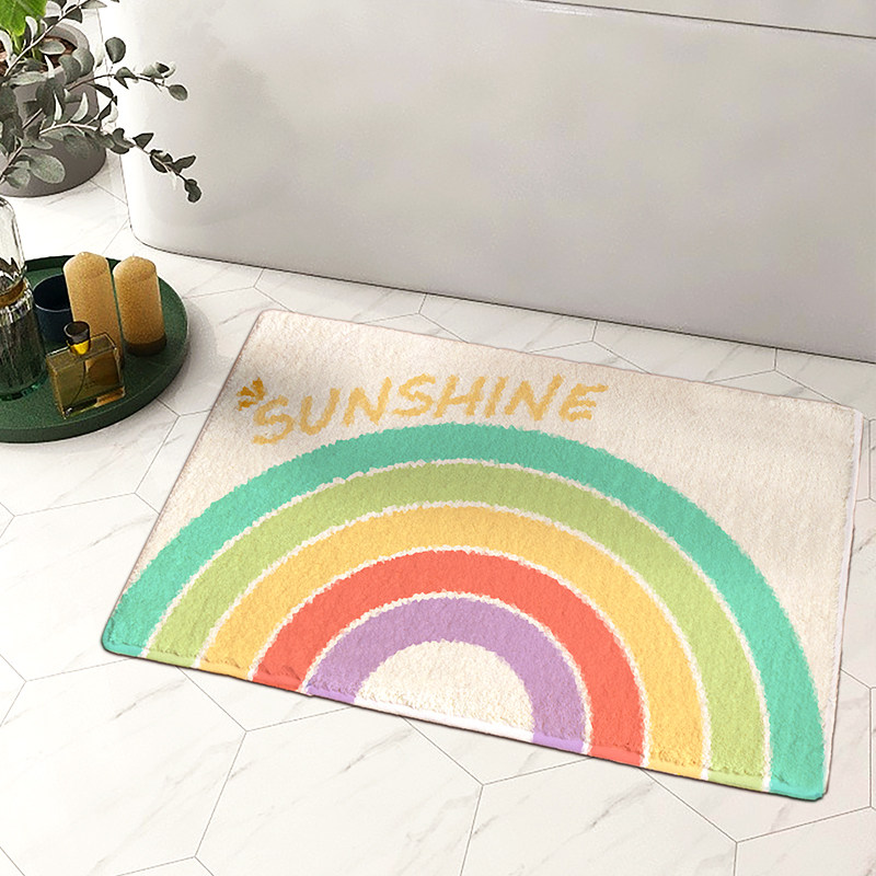 卫生间吸水地垫门口脚垫可爱厕所洗手间进门垫家用浴室防滑垫地毯,居家布艺,家用脚垫,淘宝优惠券,粉丝福利购,淘宝优惠卷