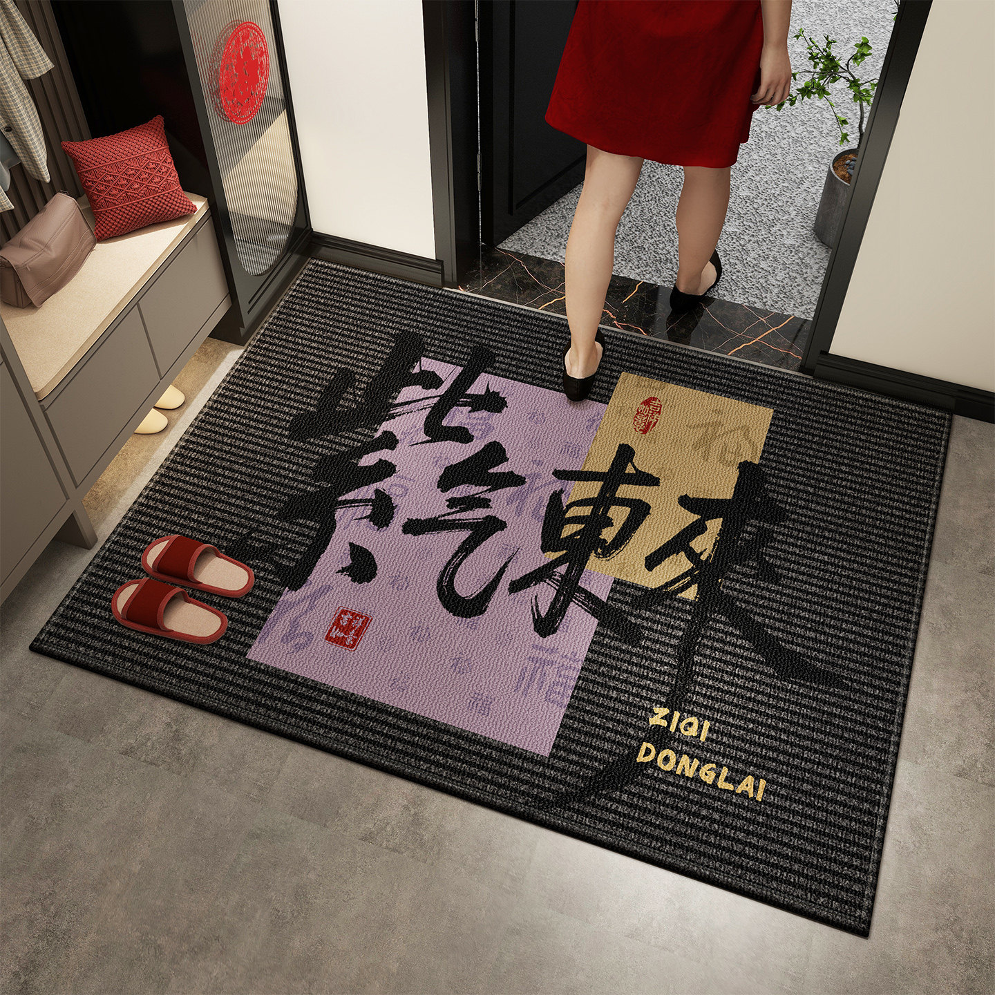 入户门地垫高级感2026新款进门门口高端防滑耐脏入门地毯蹭脚垫子,居家布艺,入户地垫,淘宝优惠券,粉丝福利购,淘宝优惠卷