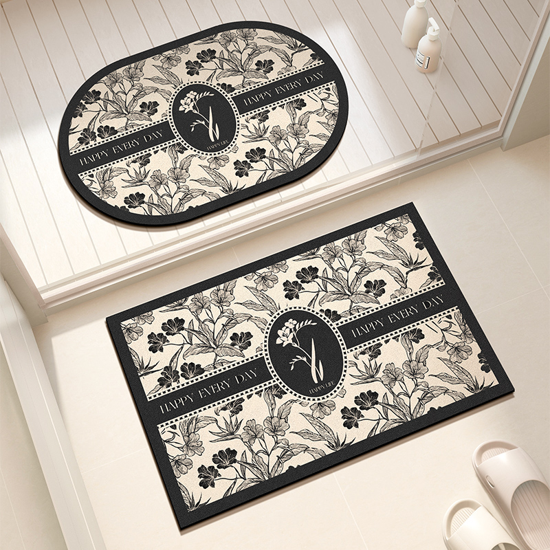 斯蒂曼妮硅藻泥吸水防滑脚垫