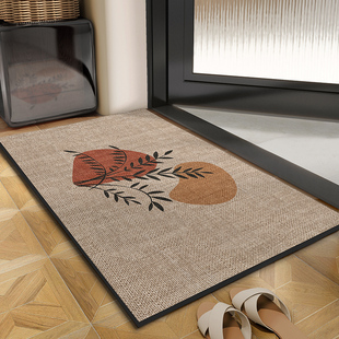 仿剑麻浴室卫生间硅藻泥吸水地垫门口进门防滑脚垫洗手间厕所地毯