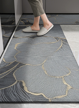 厨房地垫防油防滑可擦免洗耐脏2026新款专用防水垫子门口家用地毯