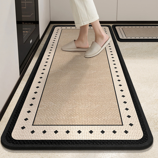 厨房地垫防水防油耐脏垫子厨房专用可定制厨房脚垫子可擦免洗地毯