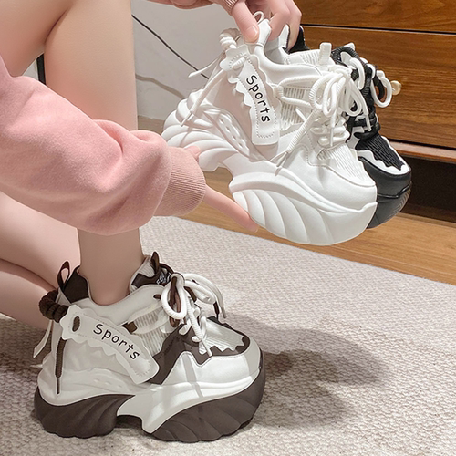 炸街厚底老爹鞋女10cm休闲运动鞋