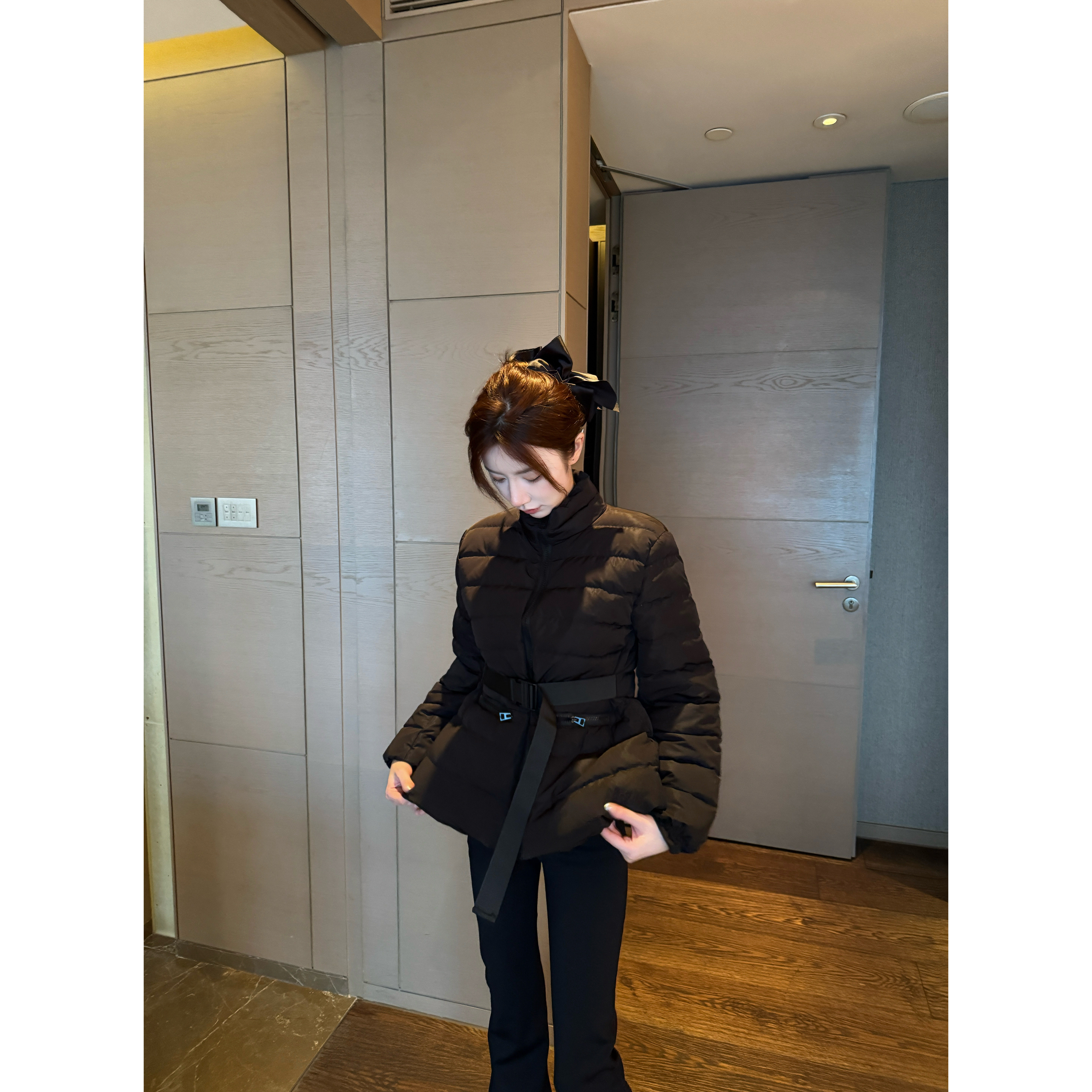 【Cikky定制】修身型休闲风短款立领长袖羽绒服