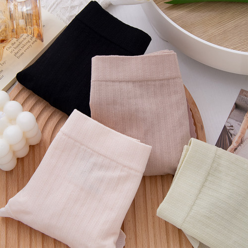 无缝裸感性感蕾丝莫代尔大码内裤