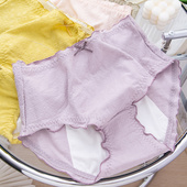 女士月经期后防漏内裤 大码 胖MM200斤高腰姨妈裤 生理裤 卫生裤 少女