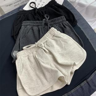 女夏季 韩版 短裤 2024新款 学生显瘦百搭三分裤 休闲运动家居阔腿热裤