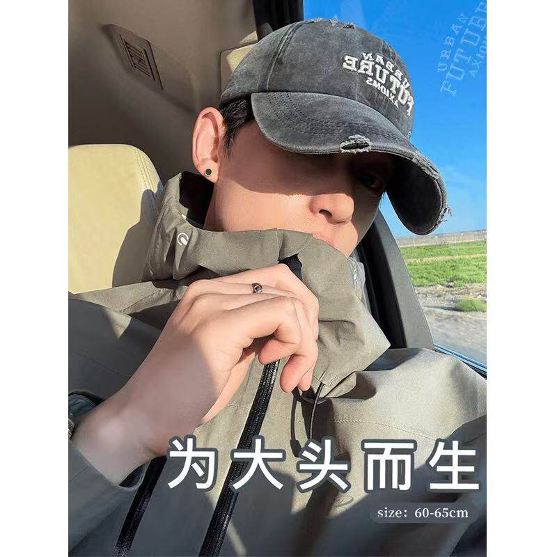 大头围帽子男女同款加深棒球帽显脸小百搭透气帽子美式鸭舌帽