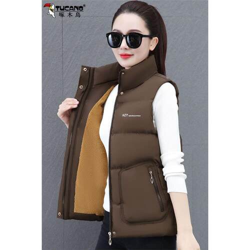 啄木鸟高档羽绒棉马甲女2