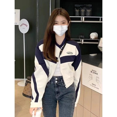 美式风街头棒球服女2025年新款秋季小香风上衣短款炸街夹克薄外套