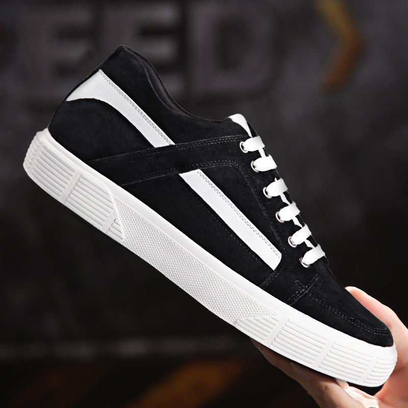 男鞋增高鞋6cm百搭潮流布鞋男韩版潮青年男士休闲鞋内增高帆布鞋