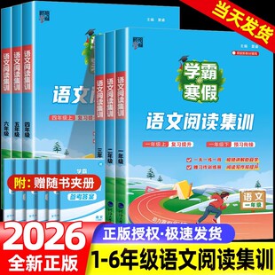 2026新版经纶学典语文阅读集训学霸的寒假衔接作业一年级二年级三年级四年级五年级六年级人教版同步教材一天一练复习预习练习册