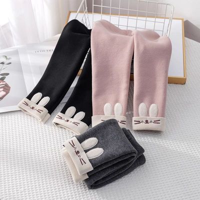 宝宝加绒加厚打底裤女秋