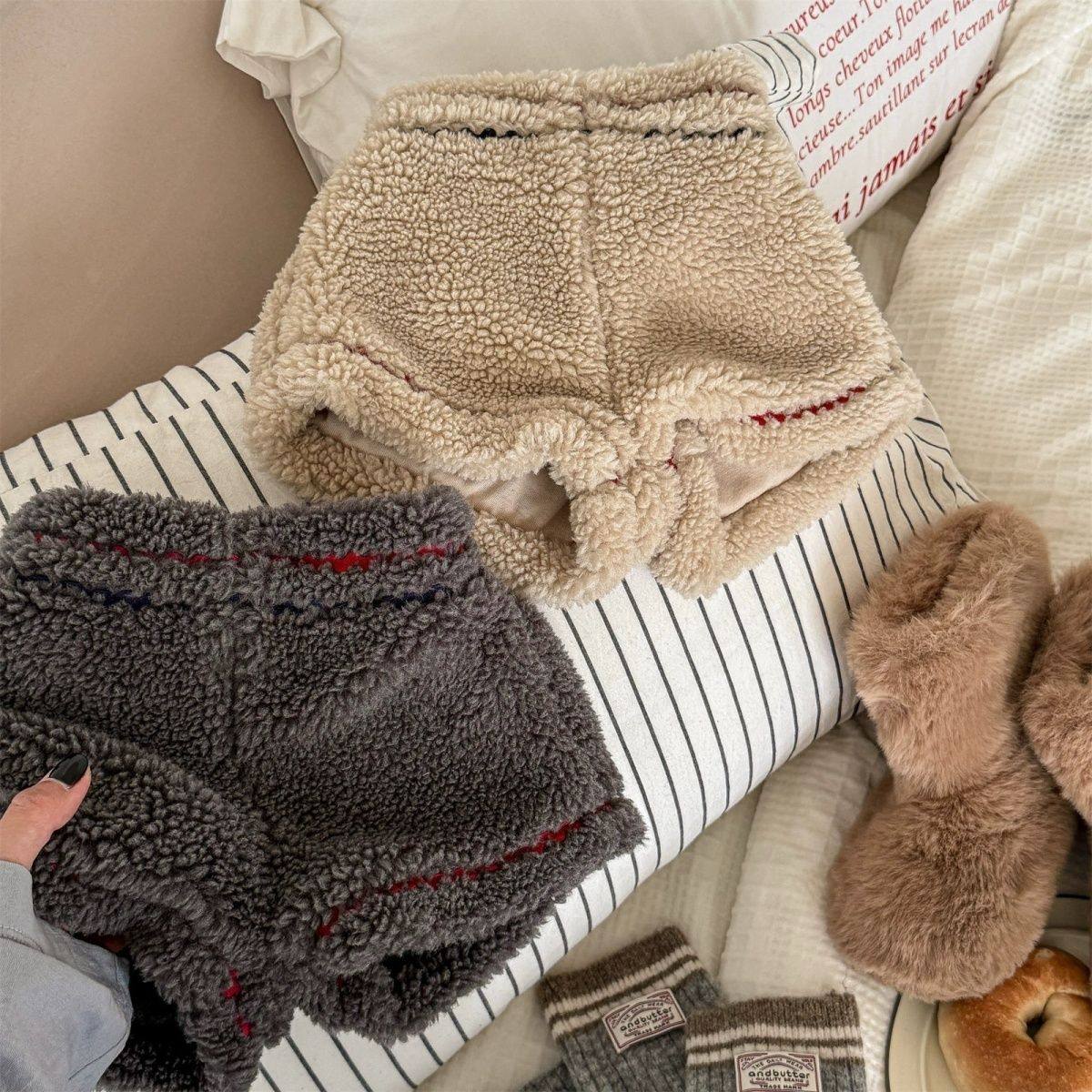 韩国童装秋冬新款女童羊羔绒百搭休闲短裤女宝爆款加绒保暖裤子,童装/婴儿装/亲子装,裤子,淘宝优惠券,粉丝福利购,淘宝优惠卷