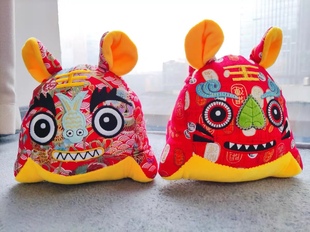 淮阳布老虎传统民间手工虎年吉祥物公仔毛绒玩具端午节香包布老虎