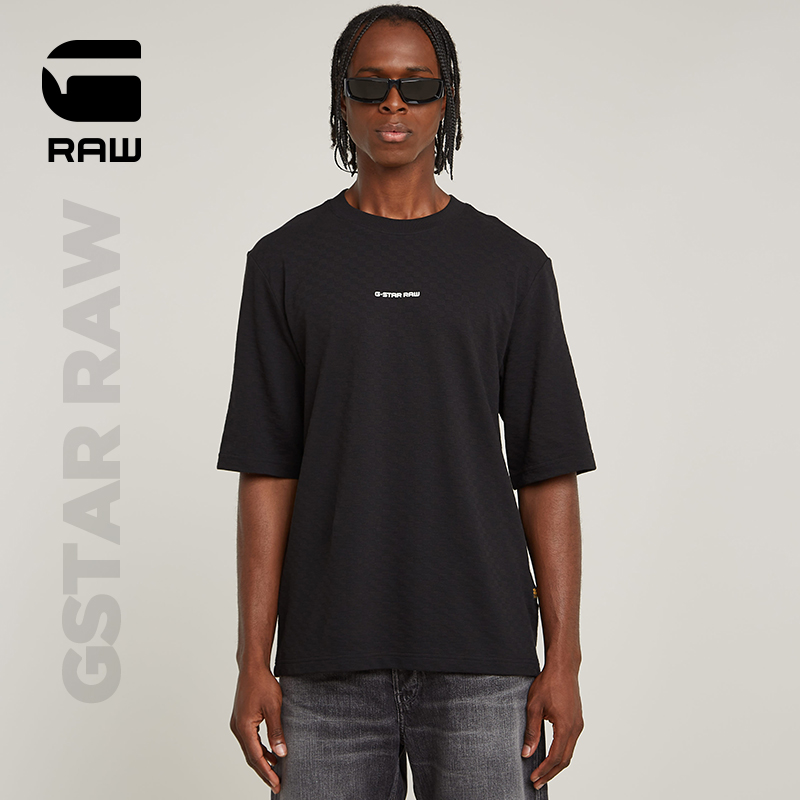 gstar男士夏季黑色短袖T恤
