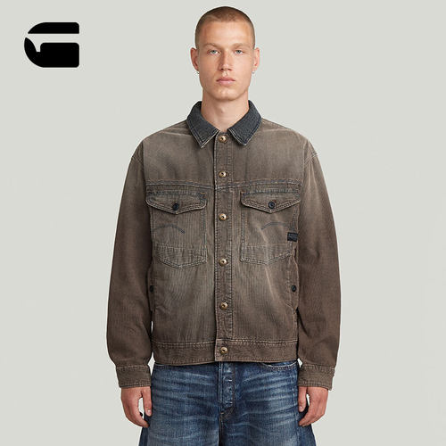 gstar男士牛仔夹克外套
