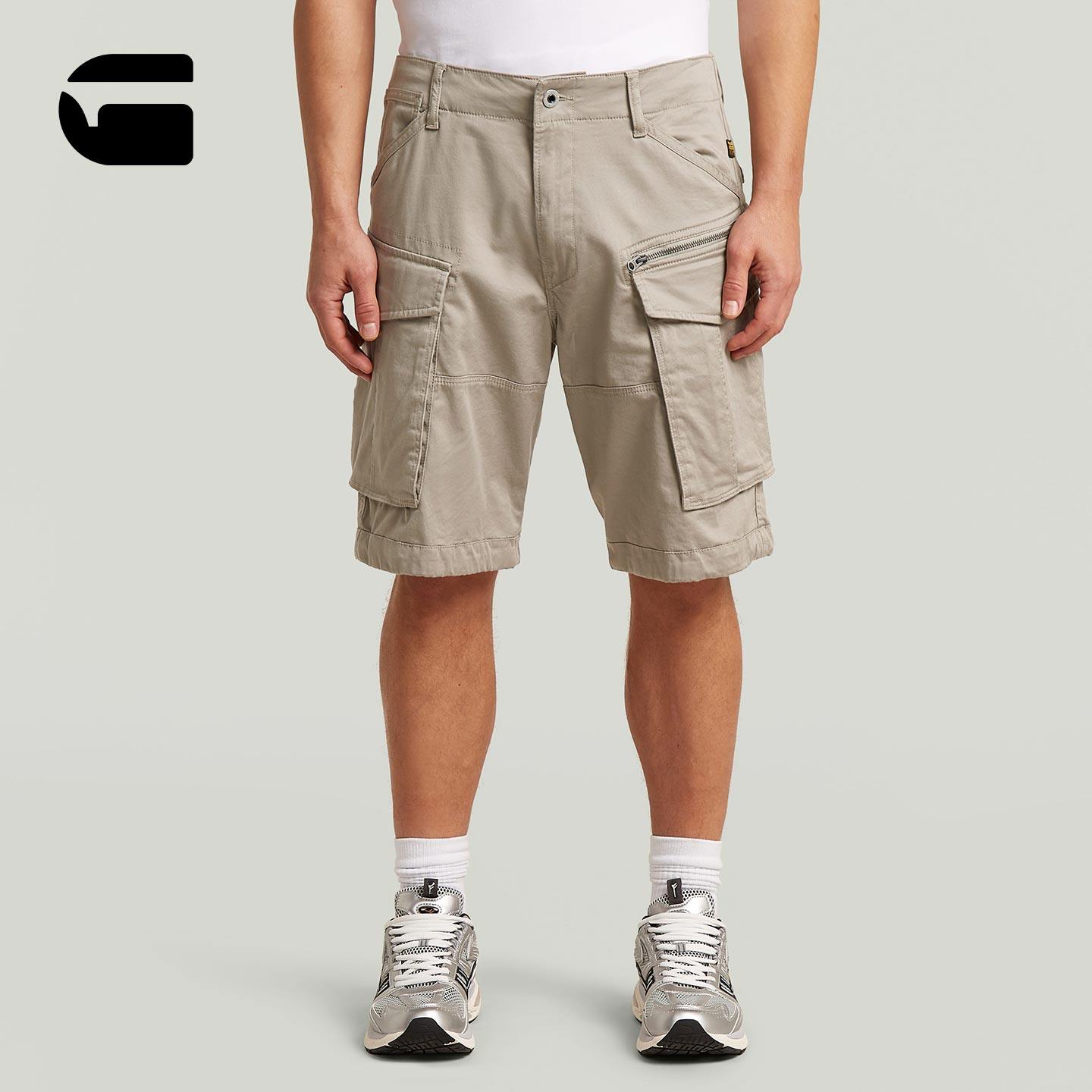 G-STAR潮痞男士Rovic拉链宽松混纺功能口袋休闲短裤26春新D08566