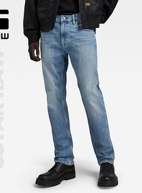 G-STAR RAW男士春秋Mosa弹力常规直筒挺括百搭牛仔裤简约D23692