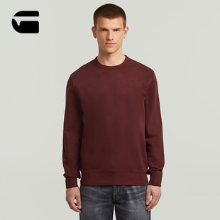 STAR 新美式 RAW 百搭质感25冬季 红色卫衣男D25121 Nifous套头衫