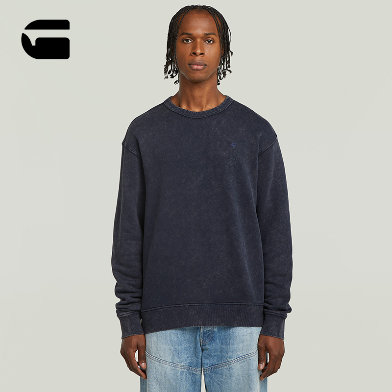 G-STAR男士圆领宽松卫衣
