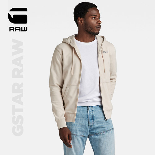 G-STARRAW字母连帽卫衣