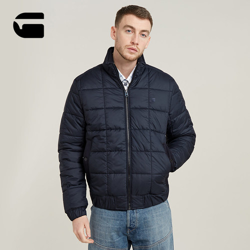 G-STAR男士梭织防泼水棉衣