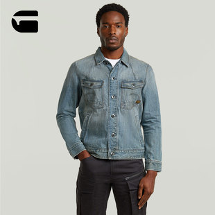 新款 RAW25年冬季 Line修身 痞帅牛仔外套上衣潮 夹克男士 STAR