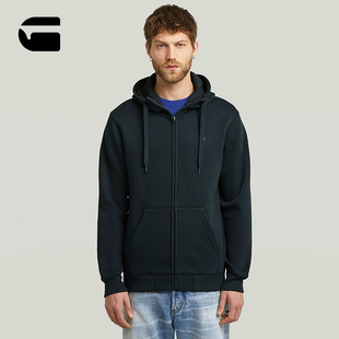 STAR 拉链男士 RAW Core25年秋新时尚 连帽卫衣潮D16122 Premium