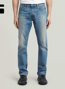 G-STAR RAW男士Mosa直筒12盎司25秋季新品修饰腿型潮牛仔裤D23692