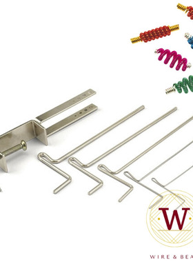 手工绕线圈器金银铜线卷C圈弹簧饰品配件5轴卷线棒DIY饰品coiled