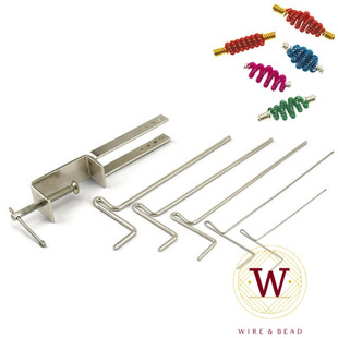 手工绕线圈器金银铜线卷C圈弹簧饰品配件5轴卷线棒DIY饰品coiled