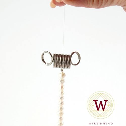 夹子玉石玛瑙绕线项链穿珠