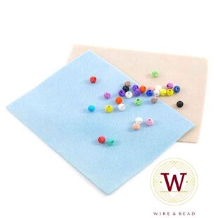 串珠绒布垫 防米珠珍珠散珠天然石滑落跳动玉石玛瑙DIY绕线手工垫