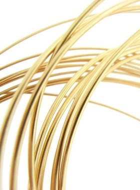 美国14k注金线半硬软绕线串珠镀金丝戒指珍珠项链网包金钩编珠宝