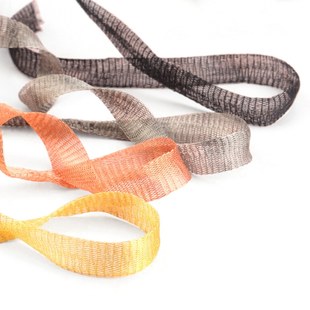 18mm金属保色铜线网蕾丝发簪项链串珠绕线流苏材料意大利金带lace