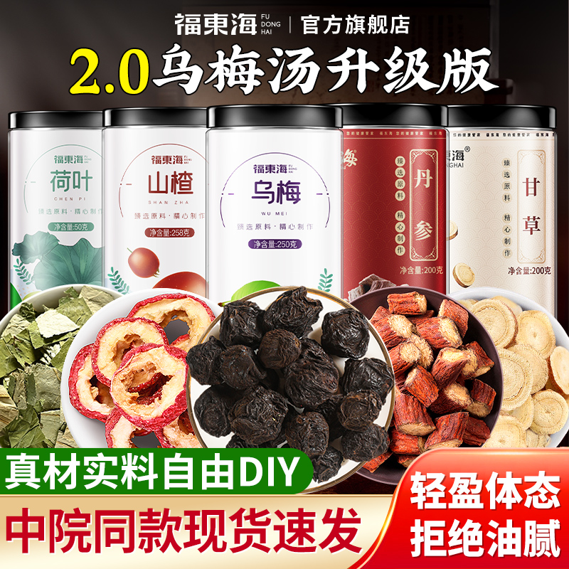 福东海乌梅汤2.0版荷叶酸梅汤山楂甘草丹参正品原材料官方旗舰店-封面