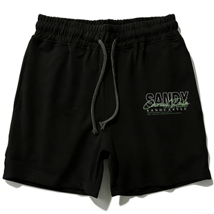 青年薄款 夏季 四分裤 子纯棉透气跑步休闲大码 4分 运动短裤 中裤 男士