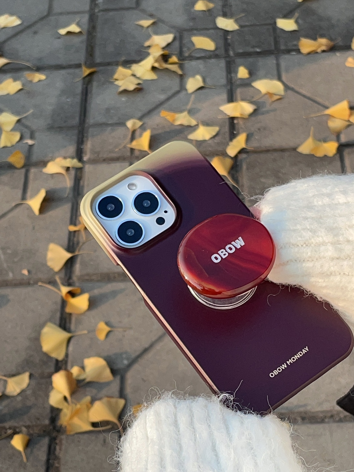 14pro秋冬菲林简约渐变磨砂硬壳