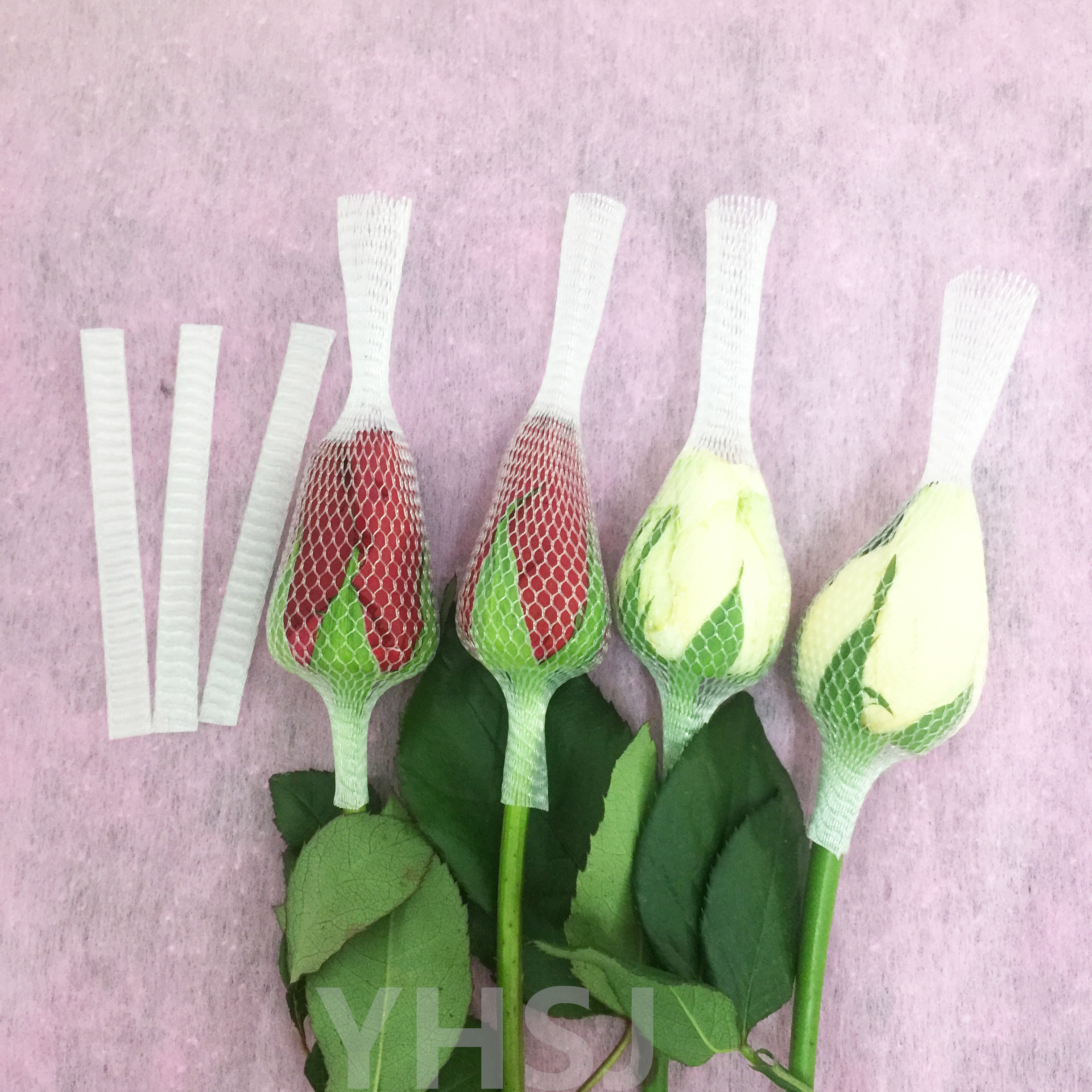 透明玫瑰花保护网小型化妆刷防