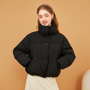 高端洋气千金感黑色短款羽绒服女2025冬季巨超好看新款小个子外套