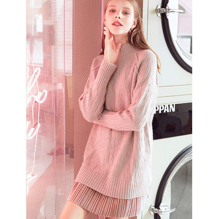 zk lin配大衣内搭针织毛衣打底包臀连衣裙子女2025秋冬巨好看新款