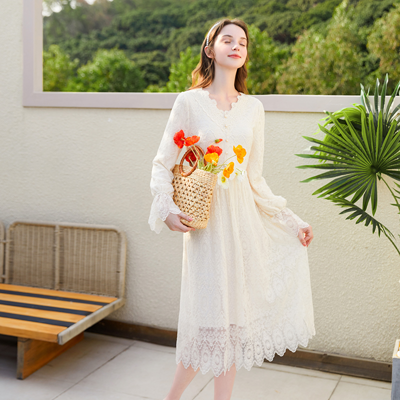 柔顺新型蕾丝  仙女气