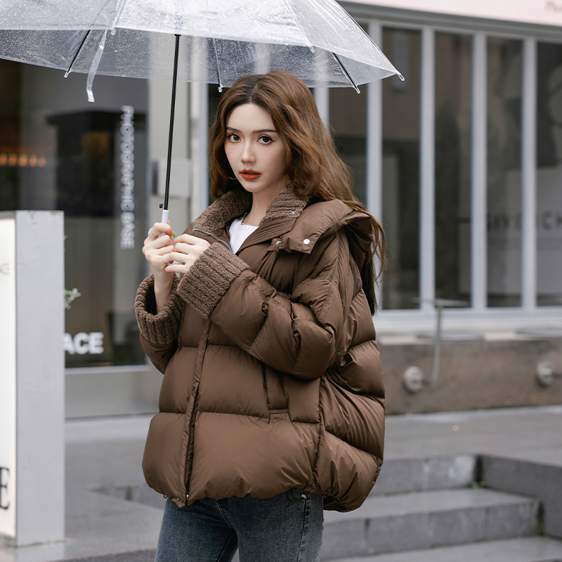 zklin美拉德穿搭羽绒服