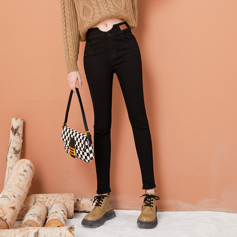 弹力小脚九分牛仔裤女紧身铅笔裤高腰修身显瘦小个子2025春秋新款