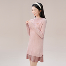 半高领针织衫 连衣裙2025深秋初冬穿搭显瘦百搭毛衣裙气质包臀裙