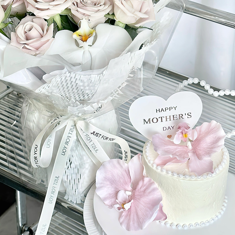 5.11母亲节蝴蝶兰爱心mom卡片蜂窝花束纸杯丝带蛋糕装饰插件插牌,节庆用品/礼品,蛋糕/烘焙装饰用品,淘宝优惠券,粉丝福利购,淘宝优惠卷