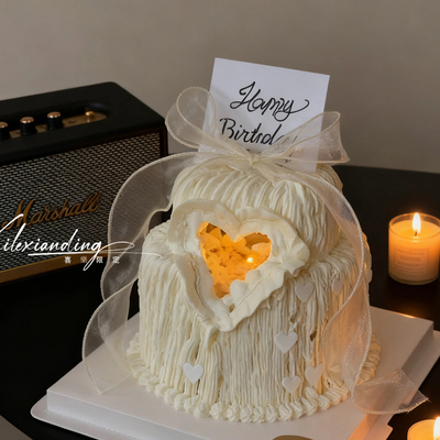 网红ins风创意DIY爱心双层甜品