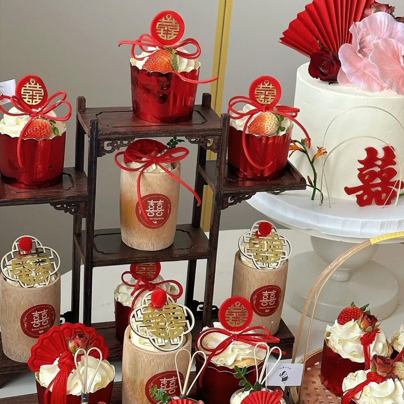 订婚结婚蛋糕装饰甜品台